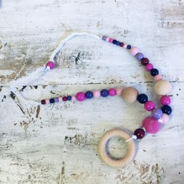 Collana allattamento Miribu - Rosa