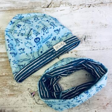 Cuffia e Scaldacollo Miribu Daino panna