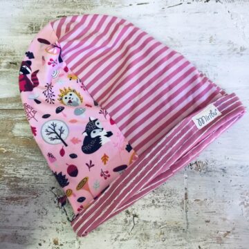 Cuffia Miribu Patchwork bosco rosa